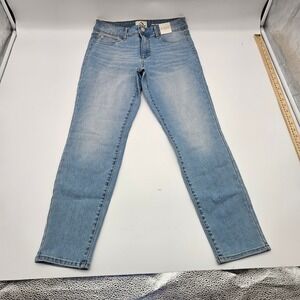 Jordache Womens Ankle Super Skinny High Rise Light Wash Blue Denim Jeans Size 8